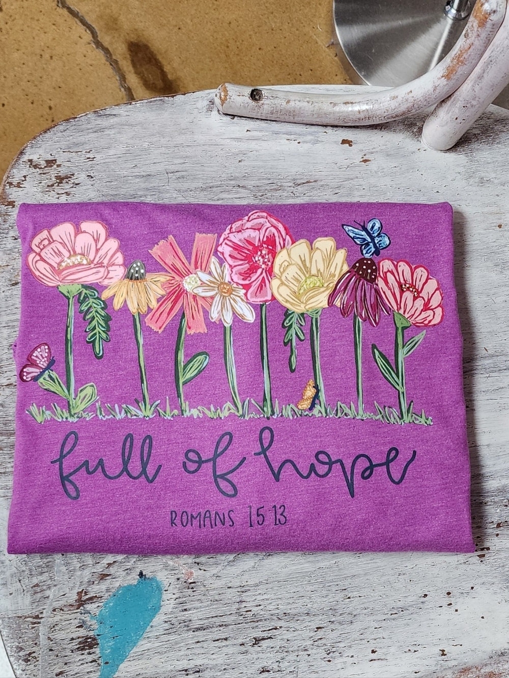 New Bella Canvas Full Of Hope Short Sleeve